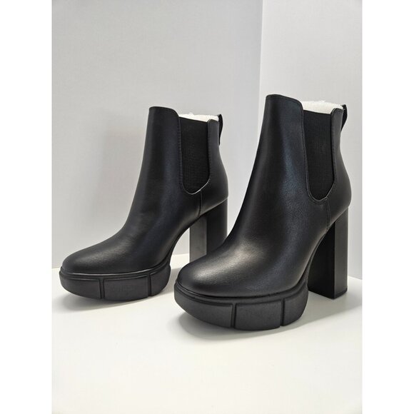 Marco Republic Women's Size 8, Black, Fargo, Chunky Heel Boots - Picture 11 of 16